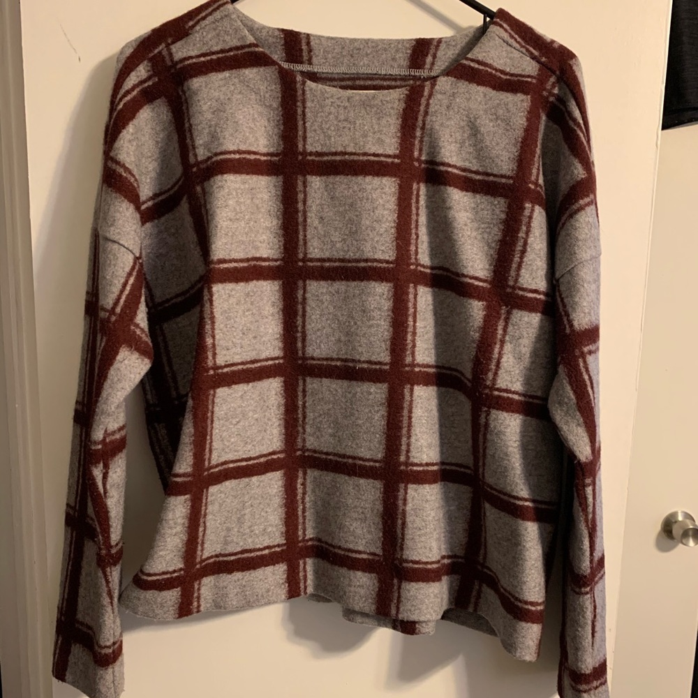 Madewell flannel sweatshirt